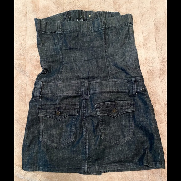 Guess Denim Strapless Mini Dress - Picture 5 of 5
